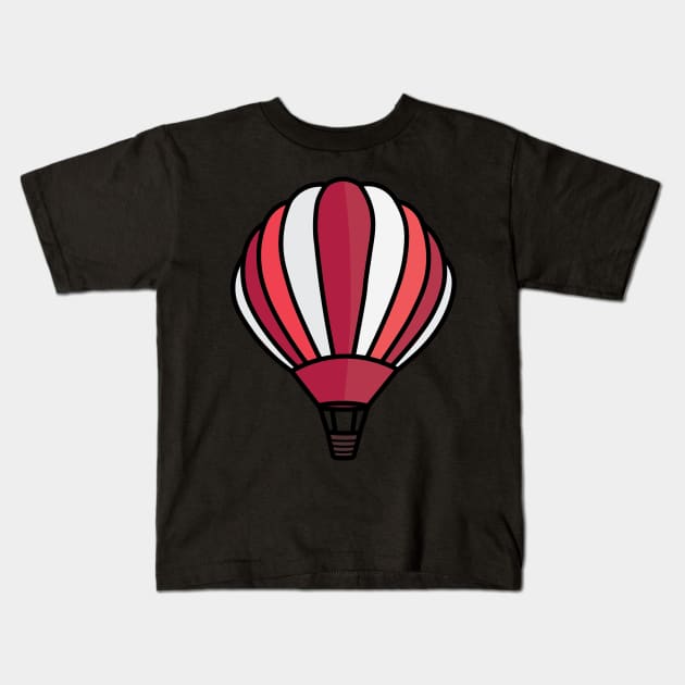 Hot Air Balloon Kids T-Shirt by christiwilbert